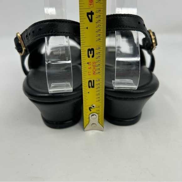 SAS Tripad Comfort Black Leather Slingback Small Wedge Sandals Size 6.5 W - Picture 7 of 14
